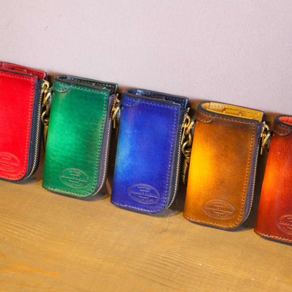 グラデーションの本革スマートキーケース”GROUND GRADATION”