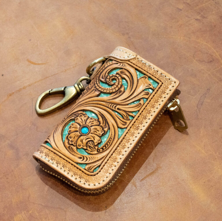 GROUND Filigree タン×エメラルドグリーン:表