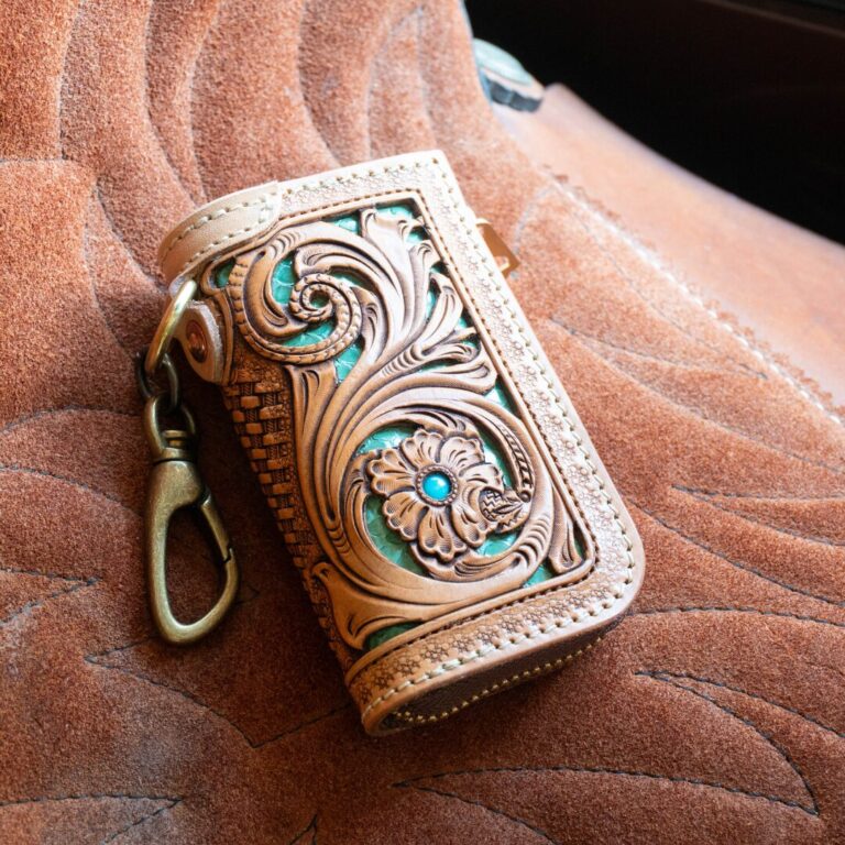 GROUND Filigree タン×エメラルドグリーン:表